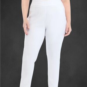 Kim Rogers Plus Size Women’s White Pants - S16 W